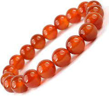 Load image into Gallery viewer, 10 MM Carnelian Bracelet
